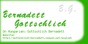 bernadett gottschlich business card